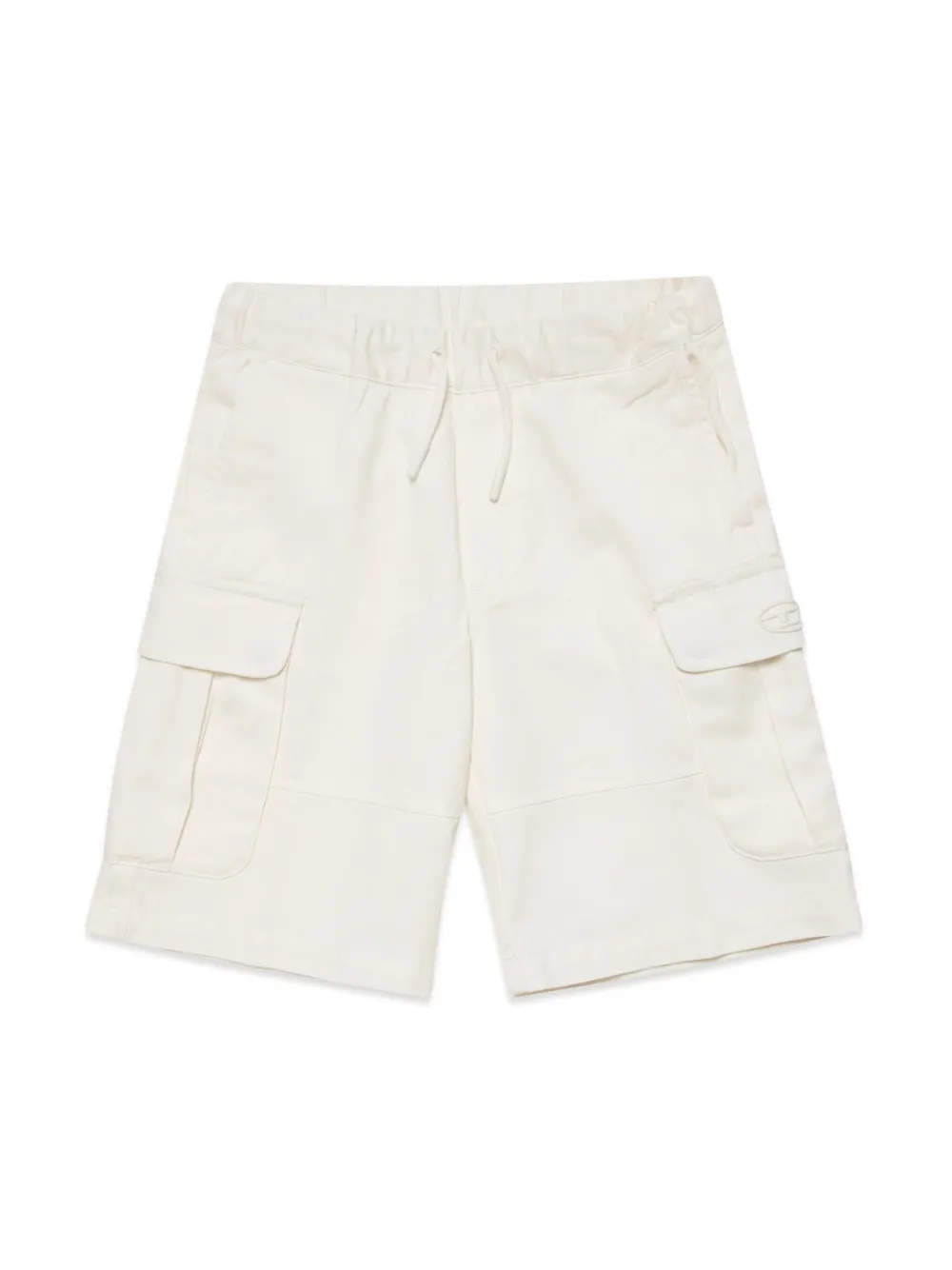 

Шорты с вышитым логотипом Diesel Kids, белый