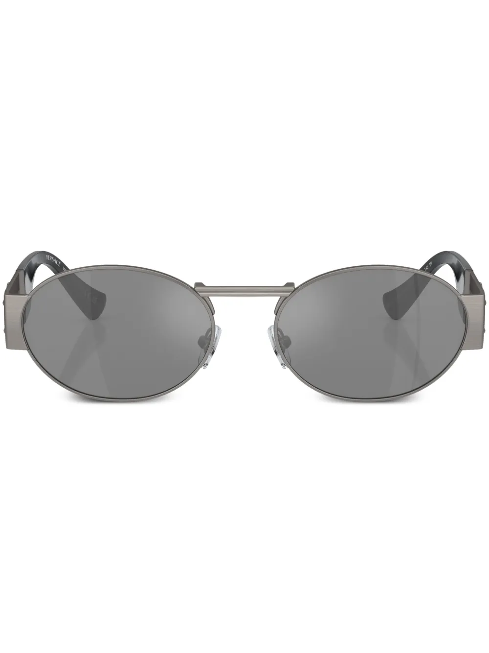 

Солнцезащитные очки в овальной оправе с декором Medusa Versace Eyewear, серый