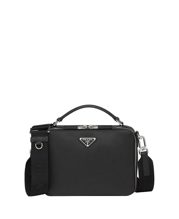 

Средняя сумка Prada Brique из кожи Saffiano Prada, черный