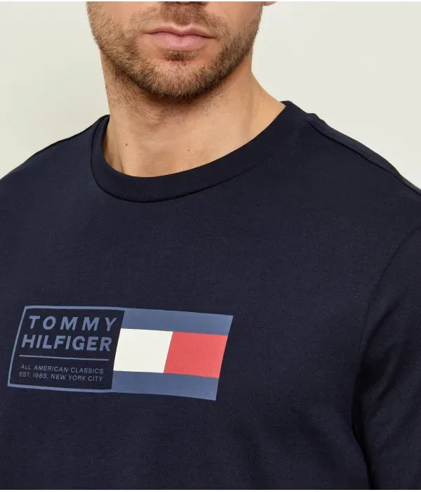 Футболка regular fit Tommy Hilfiger, темно-синий — фото 4