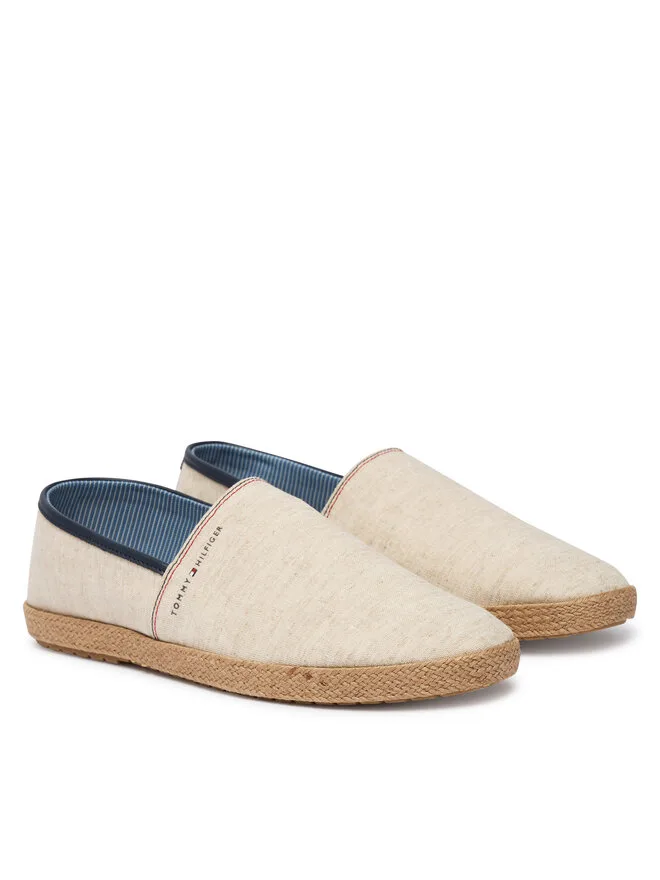 Tommy Hilfiger Эспадрильи Hilfiger Chambray Espadrille FM0FM05793 бежевые — фото 2