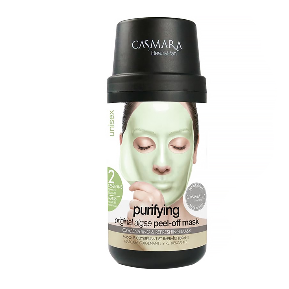 

Альгинатная, очищающая маска для лица, 2 раза purifying original algae peel-off mask Casmara, количество 1 x 2 шт.