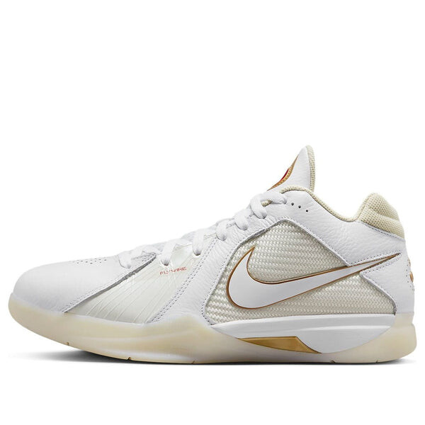 

Кроссовки zoom kd 3 'white metallic gold' Nike, белый