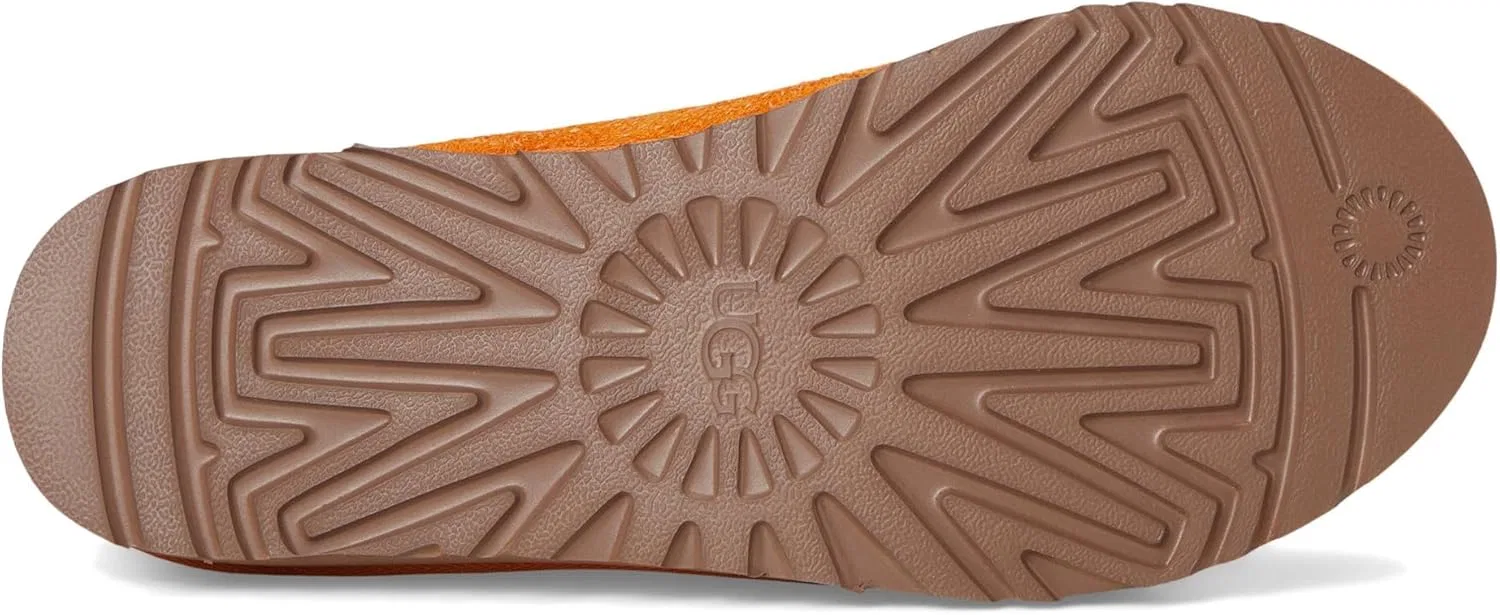 Мужские замшевые тапочки UGG Tasman размера M с длинным ворсом, Dark Apricot — фото 3