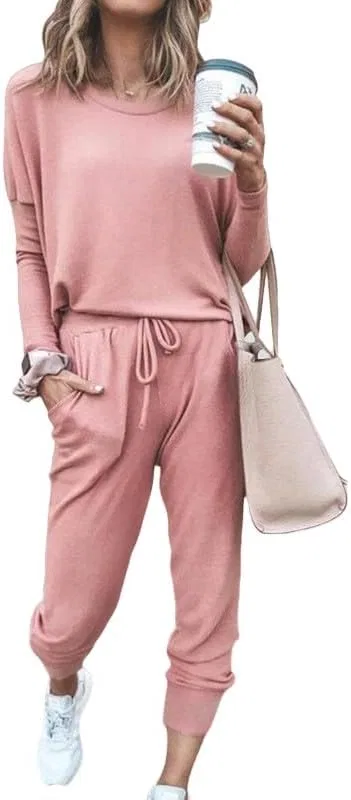 Женский спортивный костюм из двух предметов, Pink