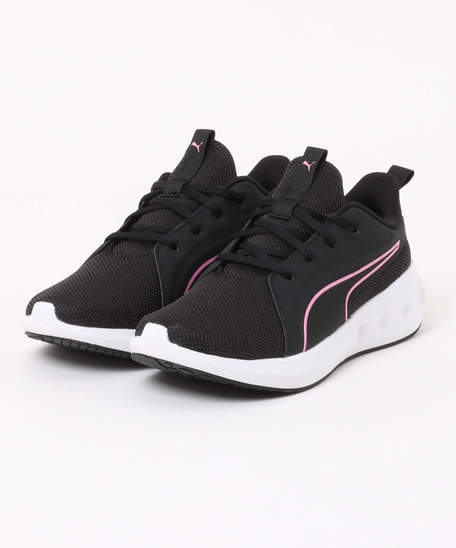 Детские кроссовки PUMA SOFTRIDE CARSON JR чёрно-розовые