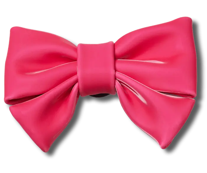 

Джиббитсы Dark Romance Pink Bow Crocs