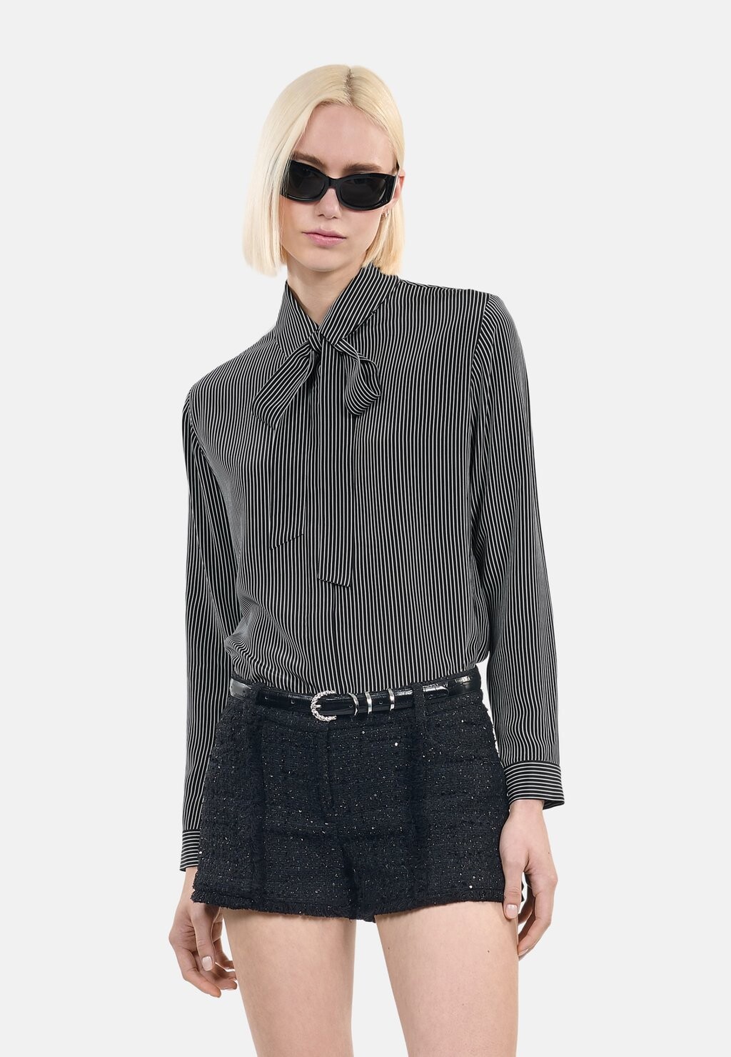 

Блузка на пуговицах À RAYURES The Kooples, черный