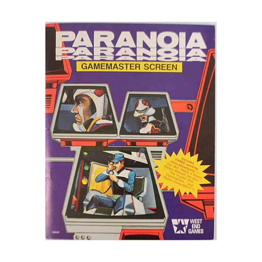 

Экран мастера игры, Paranoia (1st Edition)