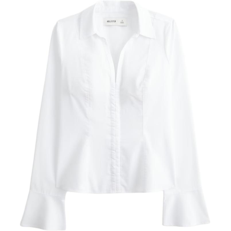 

Hollister/ Рубашка Women's White Lapel Moderate
