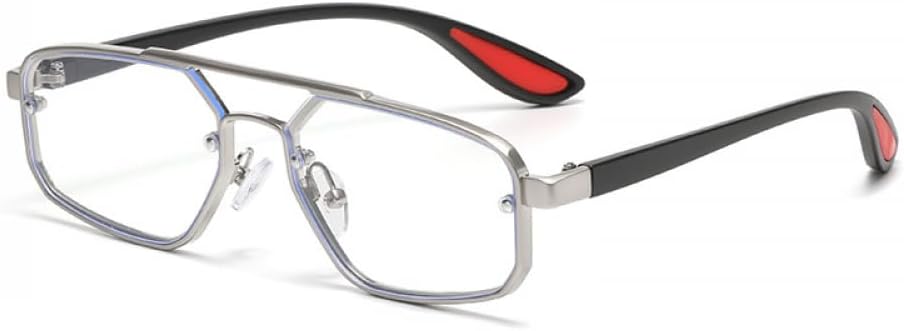 

Солнцезащитные очки в металлической оправе с защитой от УФ-излучения UV400 и синего света, классический дизайн унисекс, идеально подходят для путешествий и вождения GDKPJDT, 3