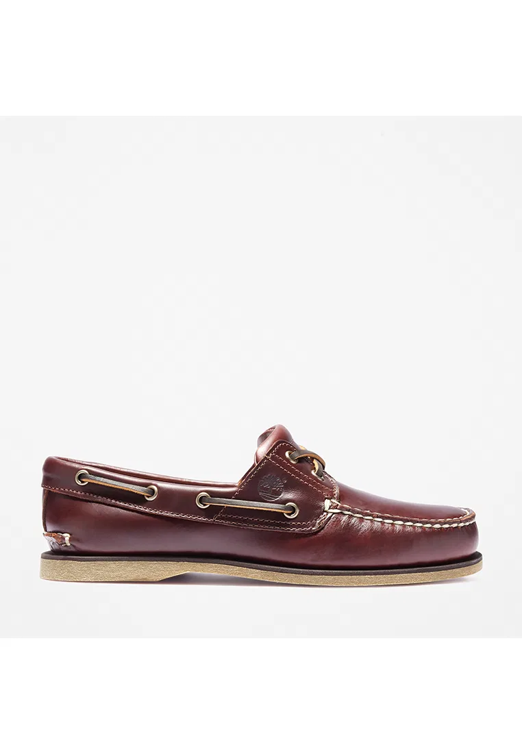 Мужские классические двухшовные кожаные туфли-лодочки, Boat Shoes Timberland, коричневый