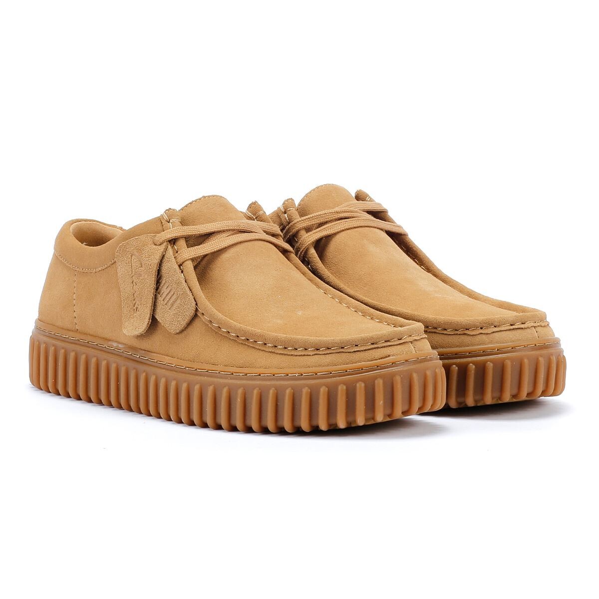 

Замшевые туфли torhill lo темного песочного цвета Clarks, коричневый