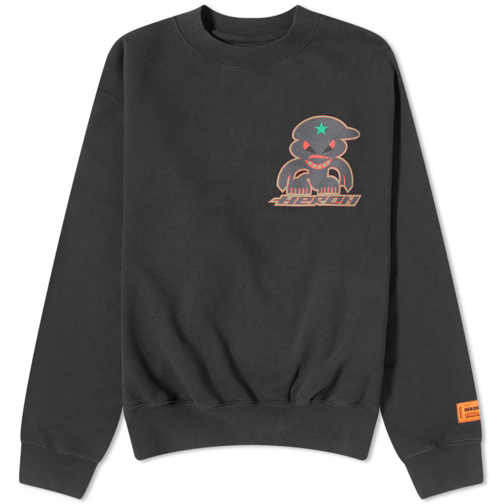 

Свитшот Heron Preston Monster Crew, черный