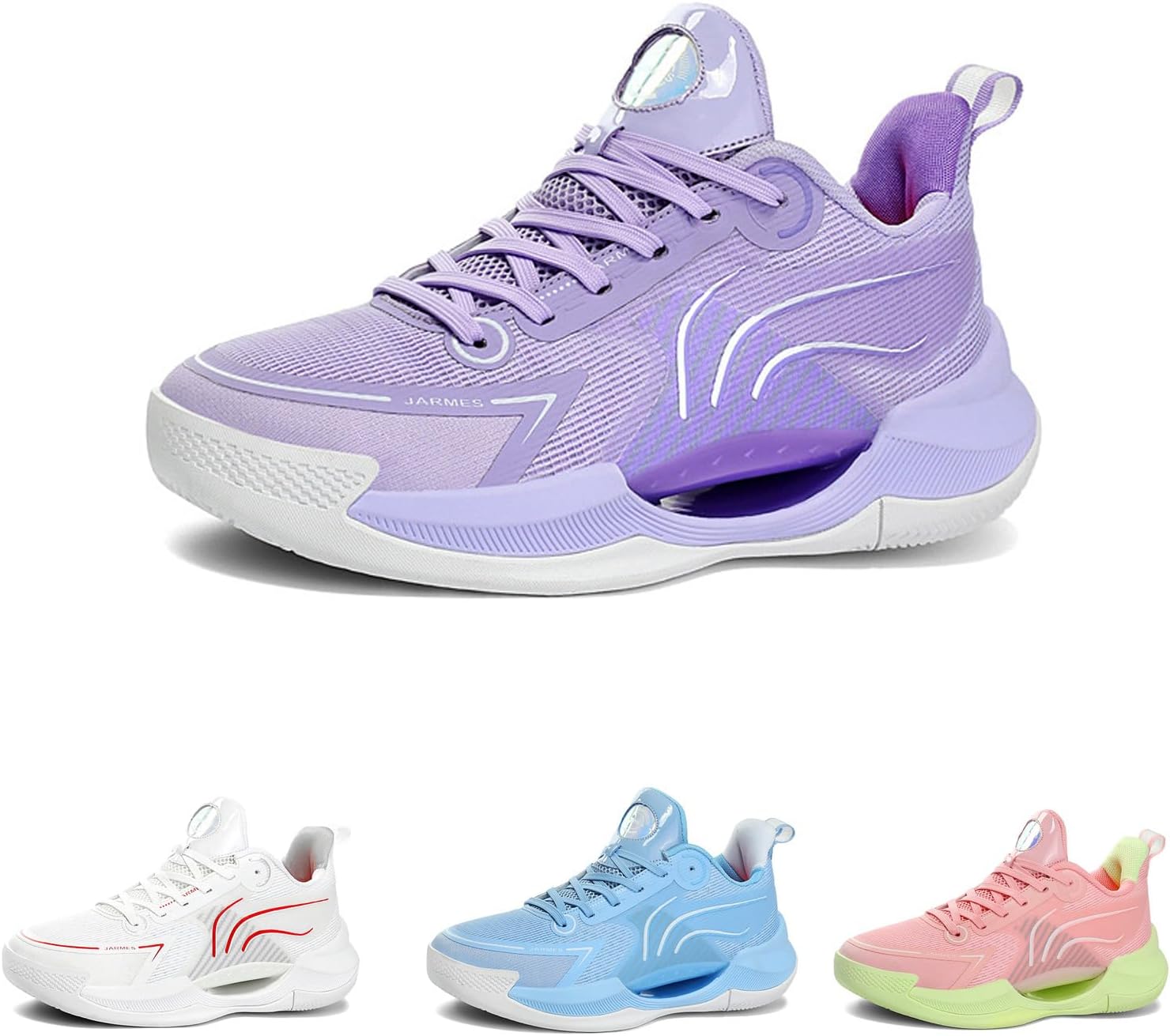 

Мужские баскетбольные кроссовки с амортизирующей подошвой, ортопедические, дышащие, комфортные для спорта, фитнеса и бега Difaback, фиолетовый