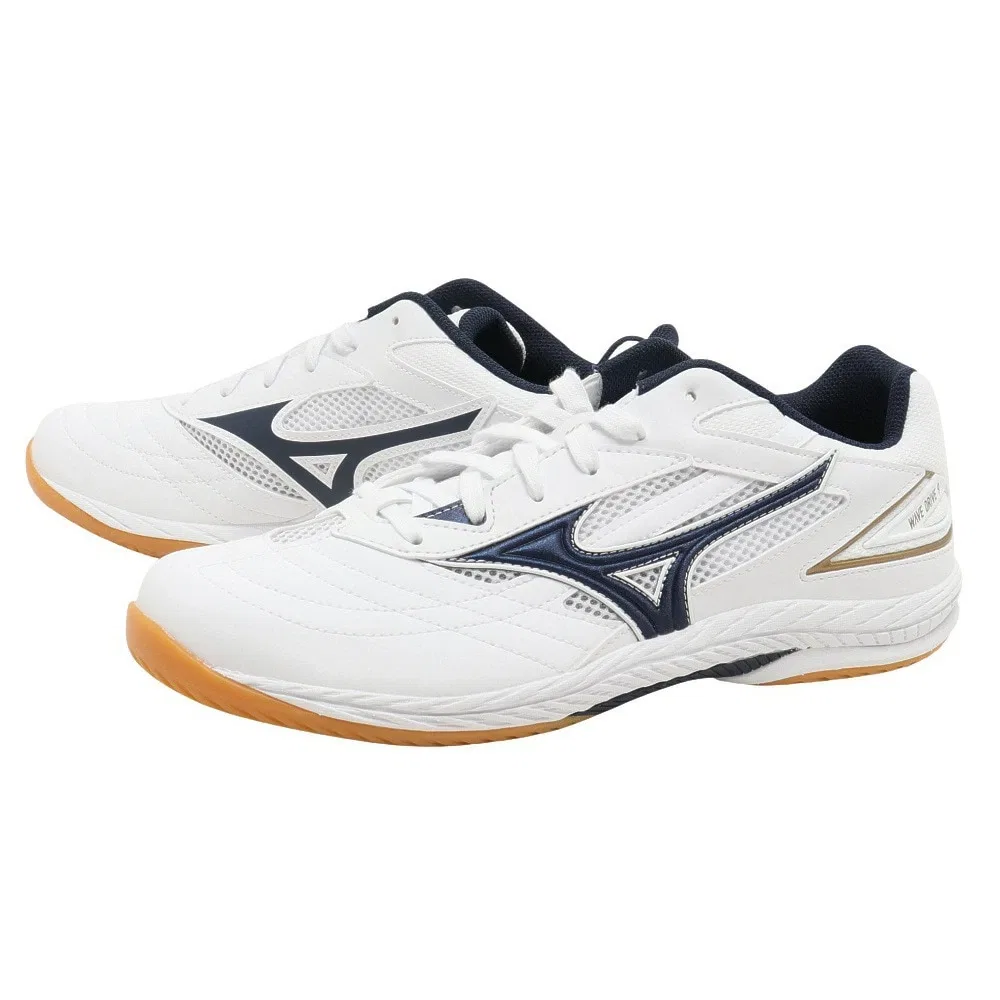 Унисекс кроссовки для настольного тенниса «Wave Drive 9» от Mizuno, White X Navy — фото 2