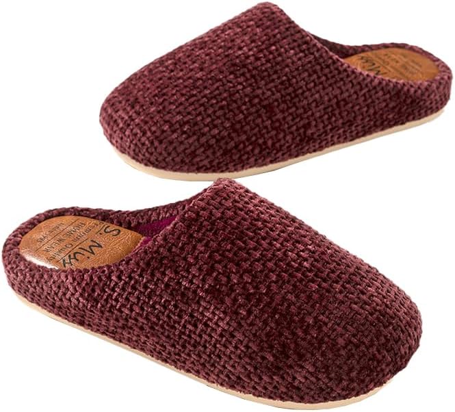 

Мужские и женские пушистые тапочки, теплые зимние тапочки, удобные тихие домашние шлепанцы, сандалии, тапки для дома и улицы Yafirgeer, бордовый