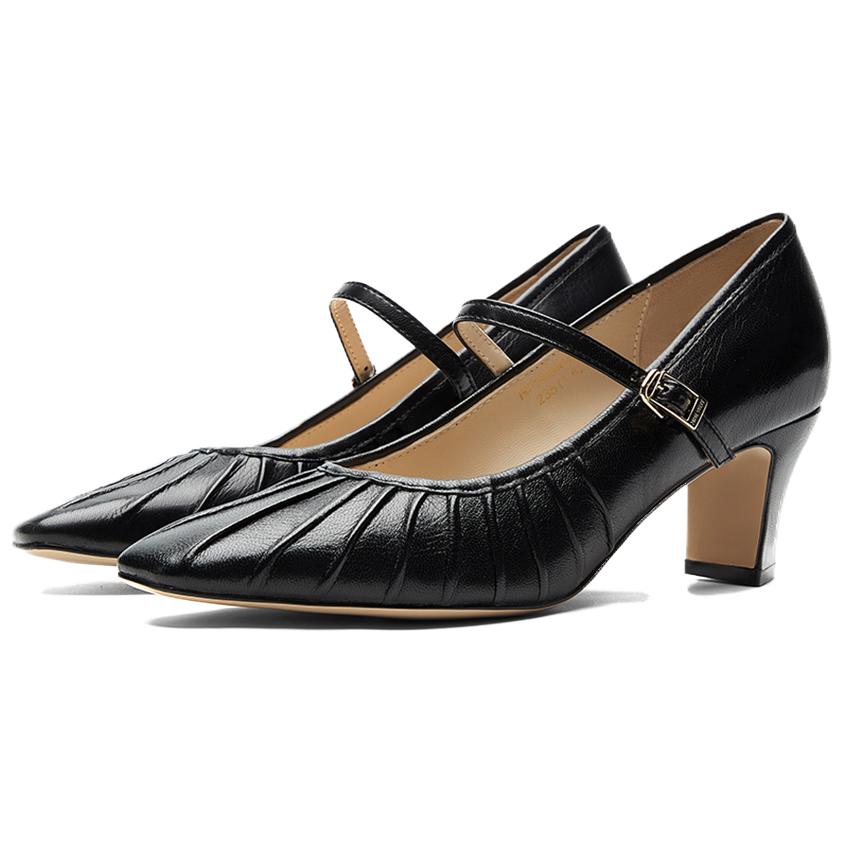 NINE WEST Женские туфли на платформе с массивным каблуком 6 см экрю, цвет Ecru — фото 4
