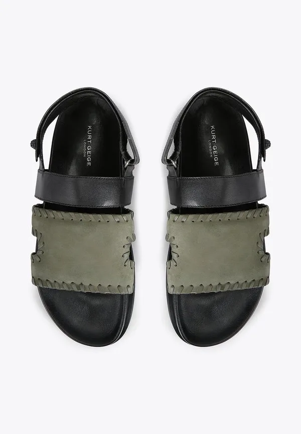 Сандалии бейкер Kurt Geiger London, Blk/Green — фото 3
