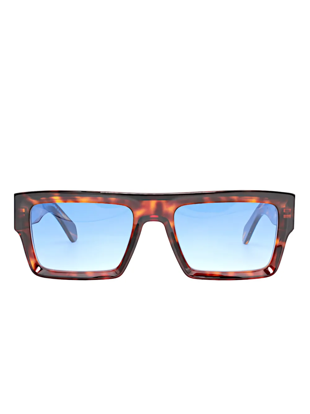 

Солнцезащитные очки в квадратной оправе с эффектом черепахового панциря Kador, коричневый