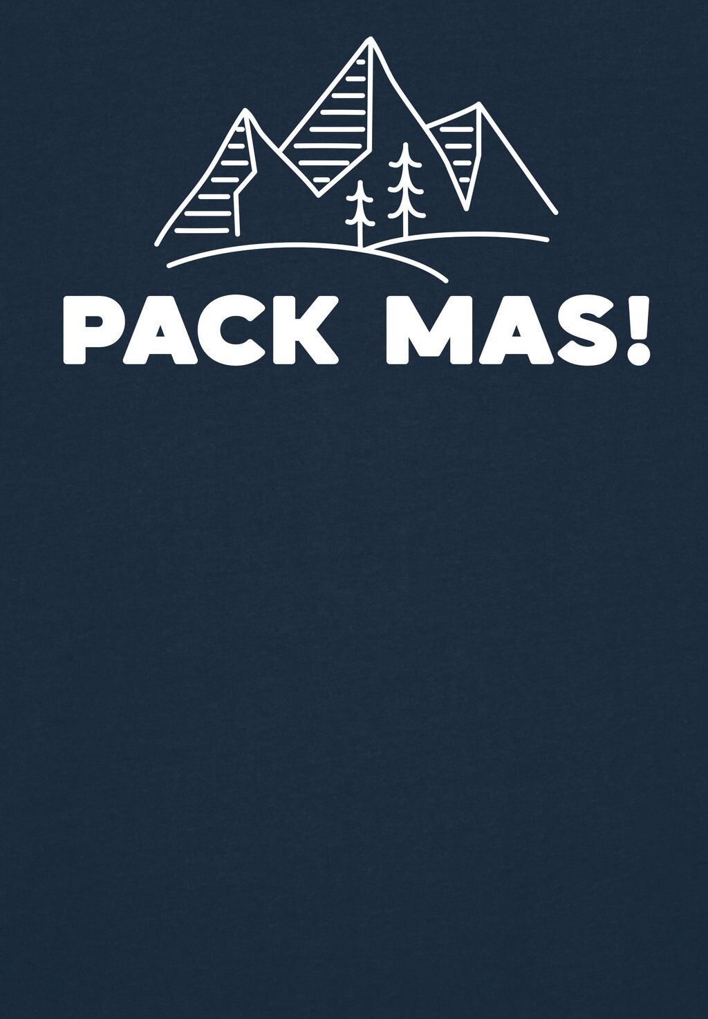 

Футболка с принтом PACK MAS watapparel, темно-синий