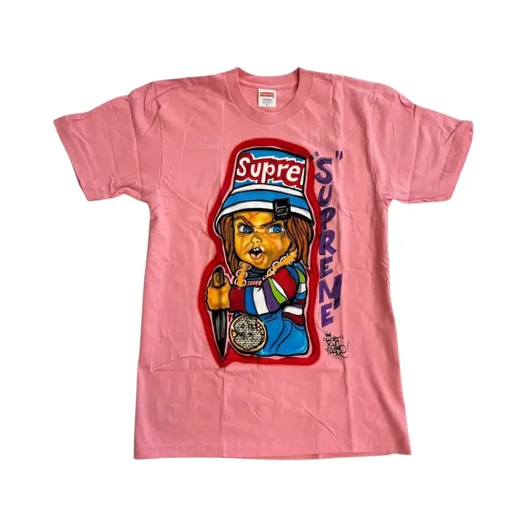 Футболка Supreme Forty Deuce Chucky Tee, розовая