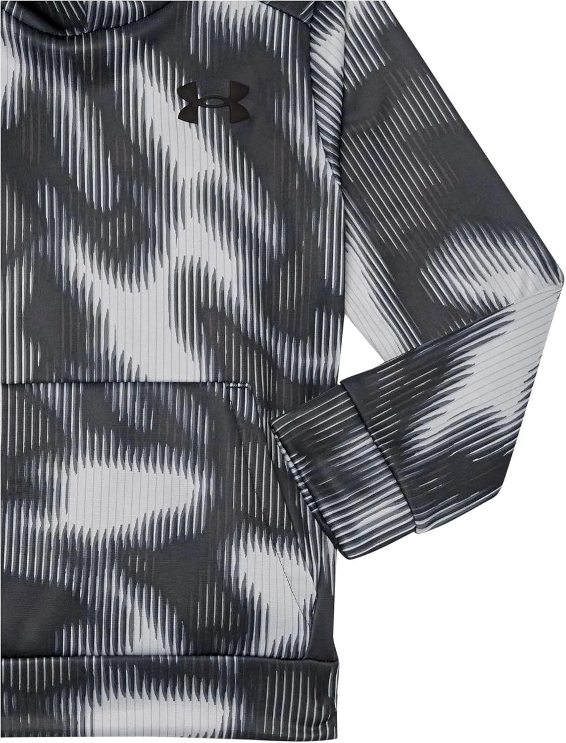 Детская флисовая толстовка Under Armour с принтом Under Armour, (001) Black//Black — фото 3