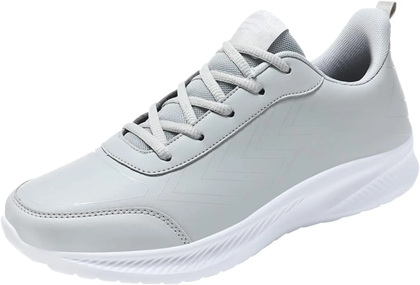 Туфли Casual Shoes Men's Shoes Large Size Casual Leather Print Laace Up Casual Fashion Simple Shoes Running Generic, Grau