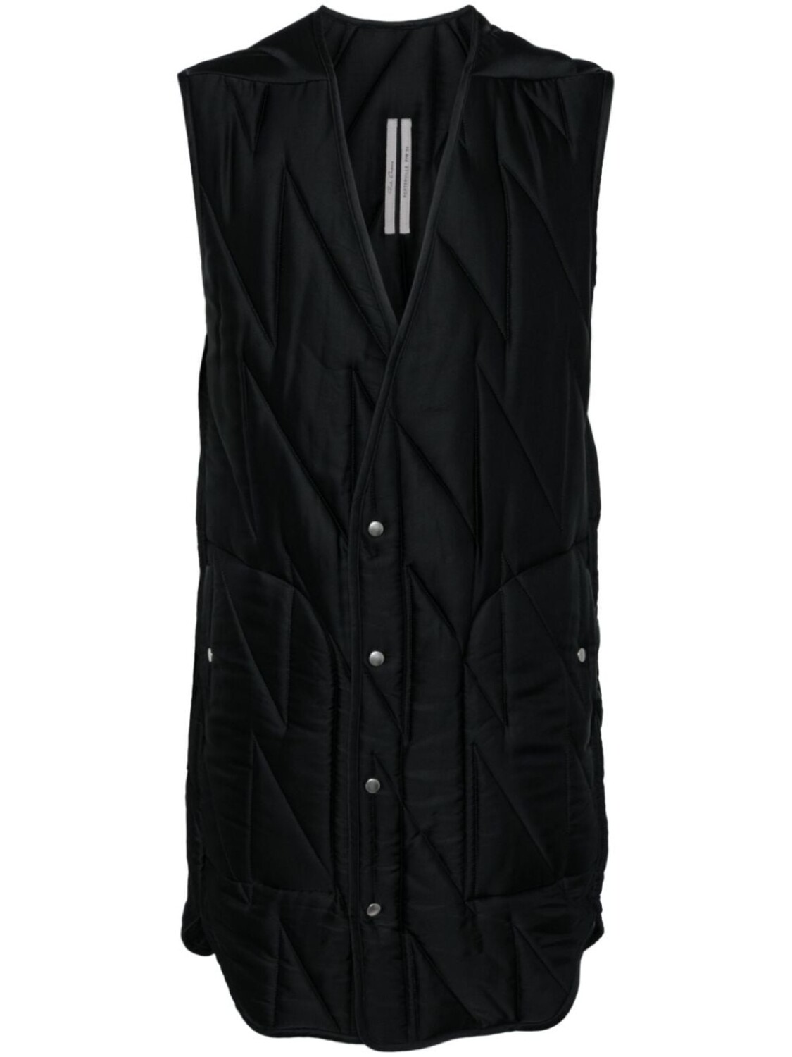 

Rick Owens стеганый жилет, черный