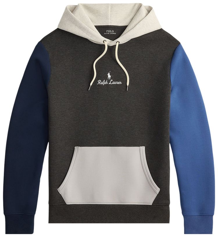 

Худи Polo Ralph Lauren Double Knit Tech Script, серый