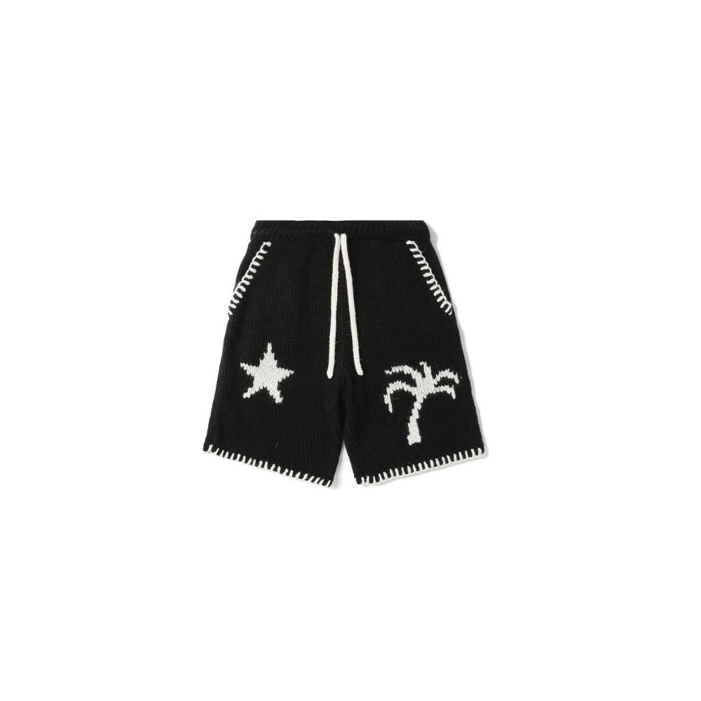 

Культовые свободные шерстяные шорты Palm Angels, черный