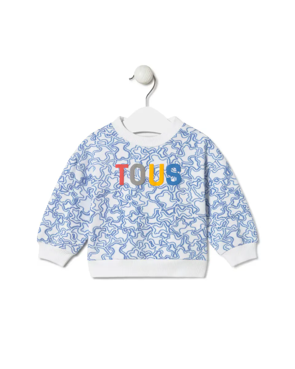 

Детская толстовка Kaos с цветным логотипом Tous, синий