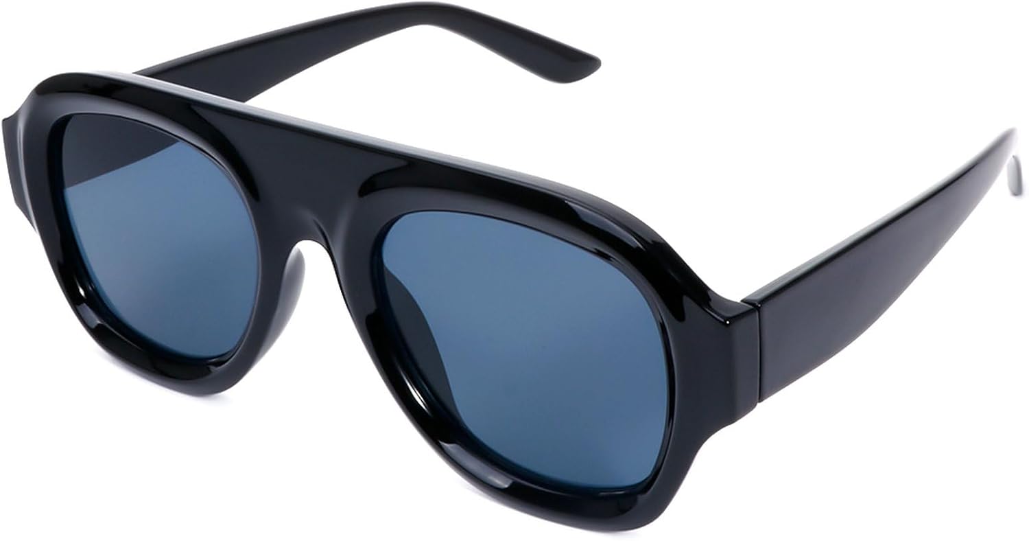 

Солнцезащитные очки в стиле ретро квадратной формы для женщин и мужчин. Модные солнцезащитные очки большого размера с градиентным переходом цвета. Винтажные женские солнцезащитные очки 2025 года mincl, Black