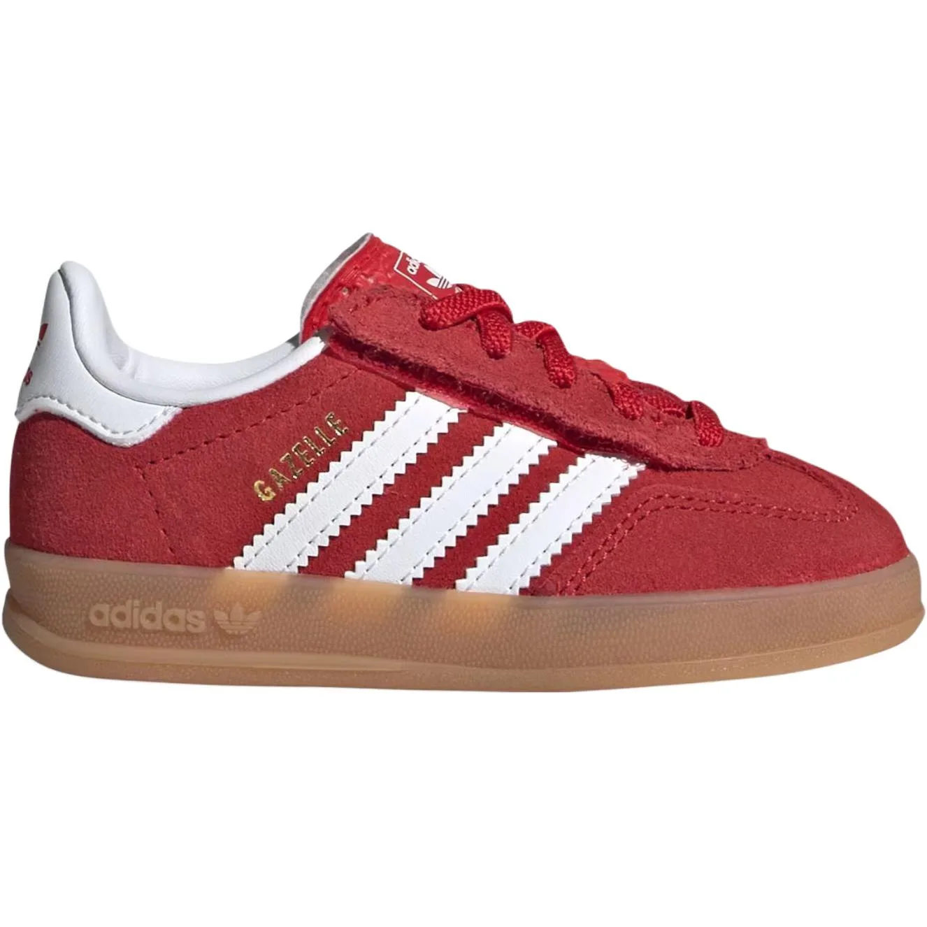Adidas Originals GAZELLE INDOOR низкие кроссовки для малышей красные — фото 3