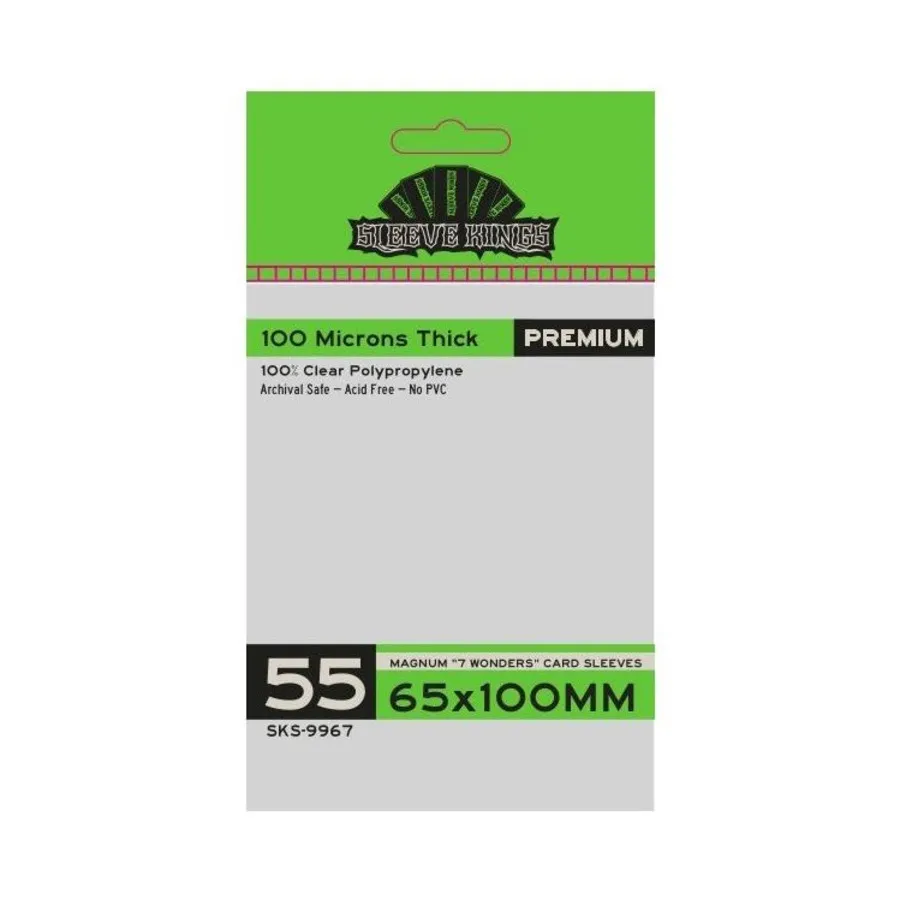 

65x100 мм - Magnum 7 Wonders (55), Card Sleeves (Sleeve Kings)