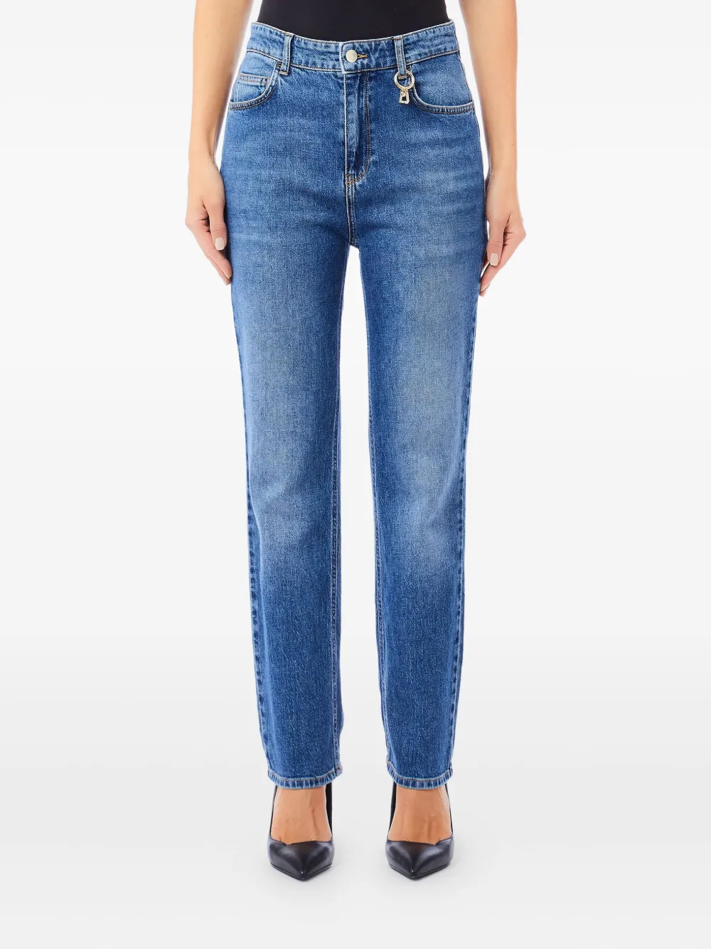 

Прямые джинсы из хлопка Liu Jo, синий