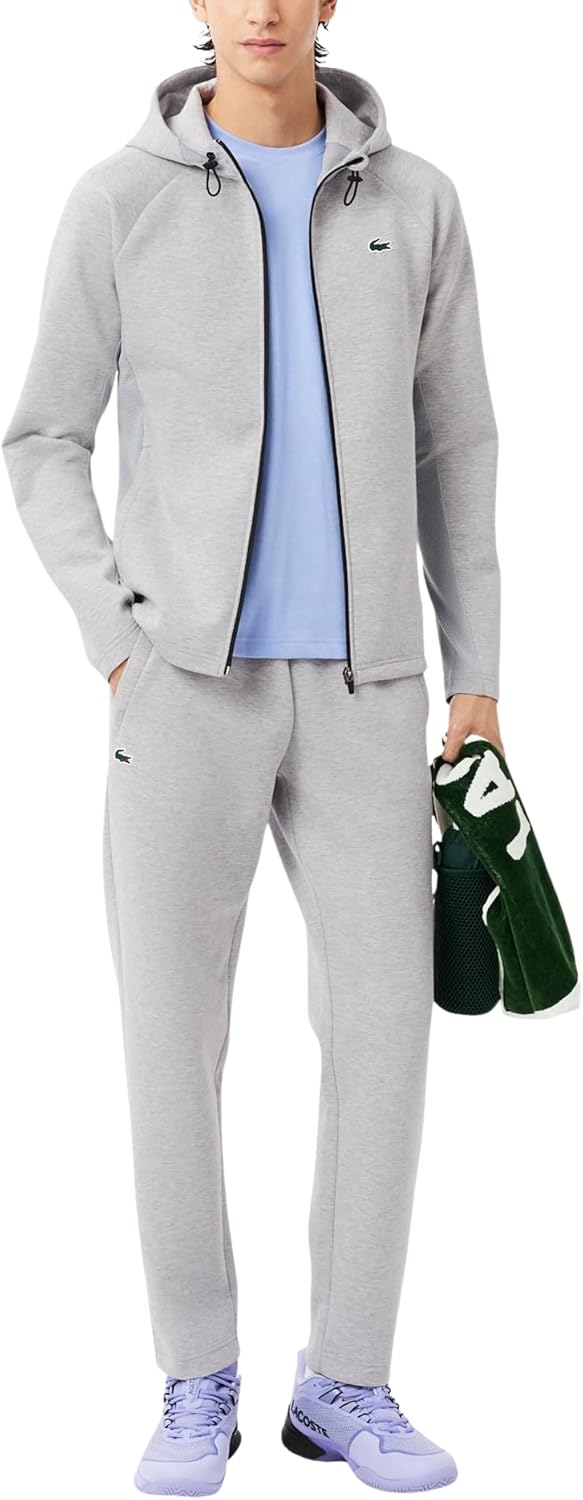 Спортивные брюки Lacoste, мужские, дышащие, Silver Chine/Elephant Grey — фото 3