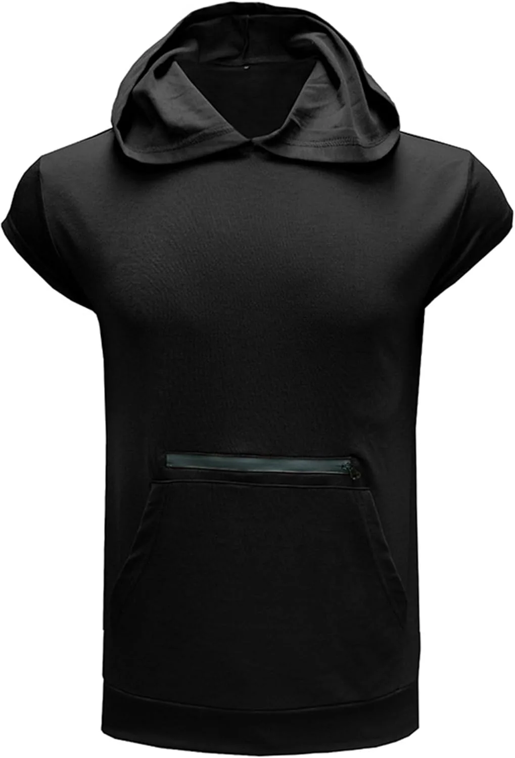 Мужская спортивная майка-худи Casual Slim Fit без рукавов — фото 2