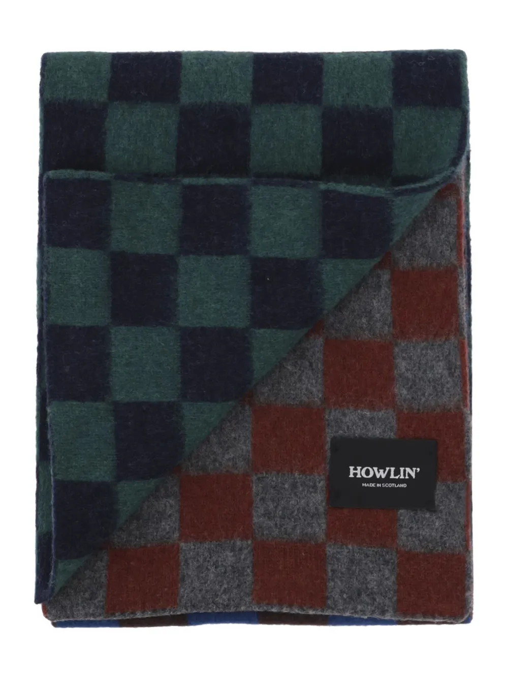 

Шарф в клетку Howlin', синий