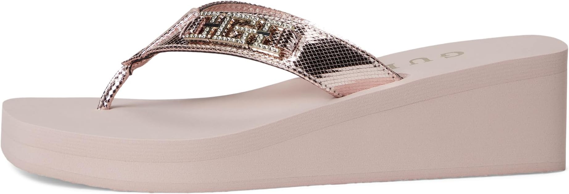 Сандалии GUESS Elowen, цвет Light Pink — фото 4