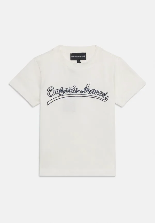 Футболка с принтом Emporio Armani, Off-White — фото 3