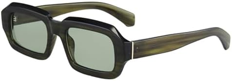 

Модные солнцезащитные очки в форме многоугольника и прямоугольника с защитой от УФ-излучения UV400 для женщин, в стиле ретро, ​​сине-зеленые, для мужчин MTZJH, Dark Green Green