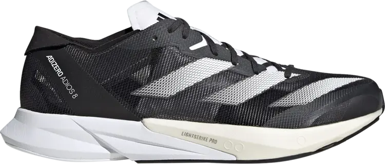 

Кроссовки Adizero Adios 8 'Carbon White', черный, Черный;серый, Кроссовки Adizero Adios 8 'Carbon White', черный