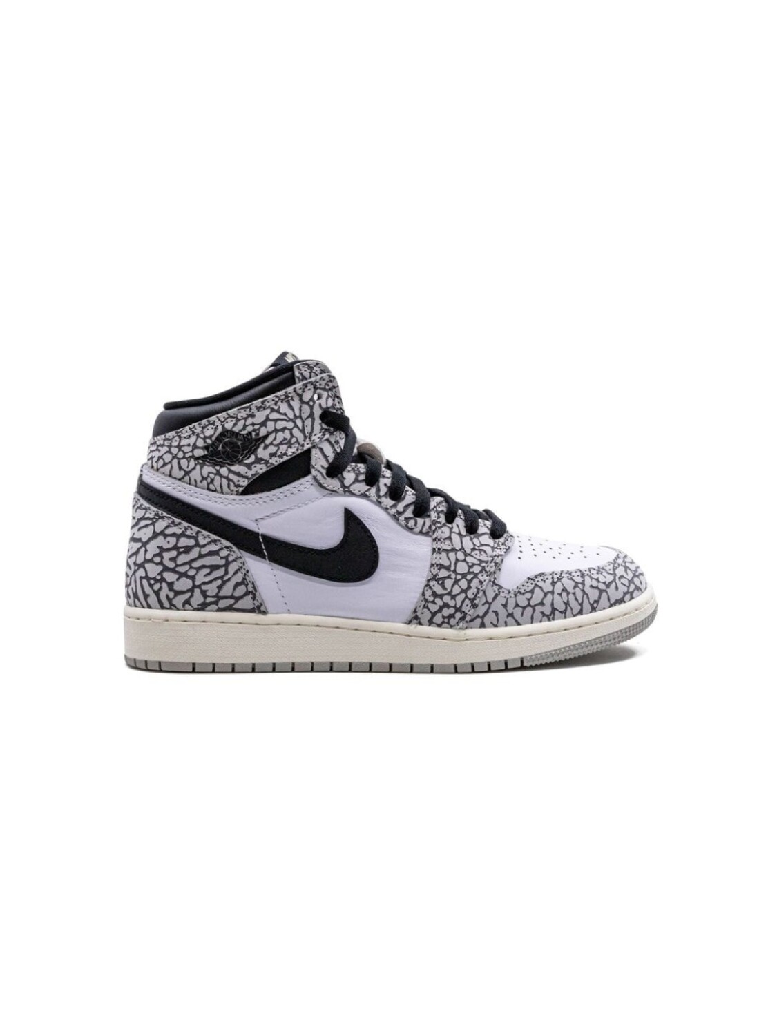 Кроссовки Air Jordan 1 High OG Elephant Print Jordan Kids, серый — фото 2