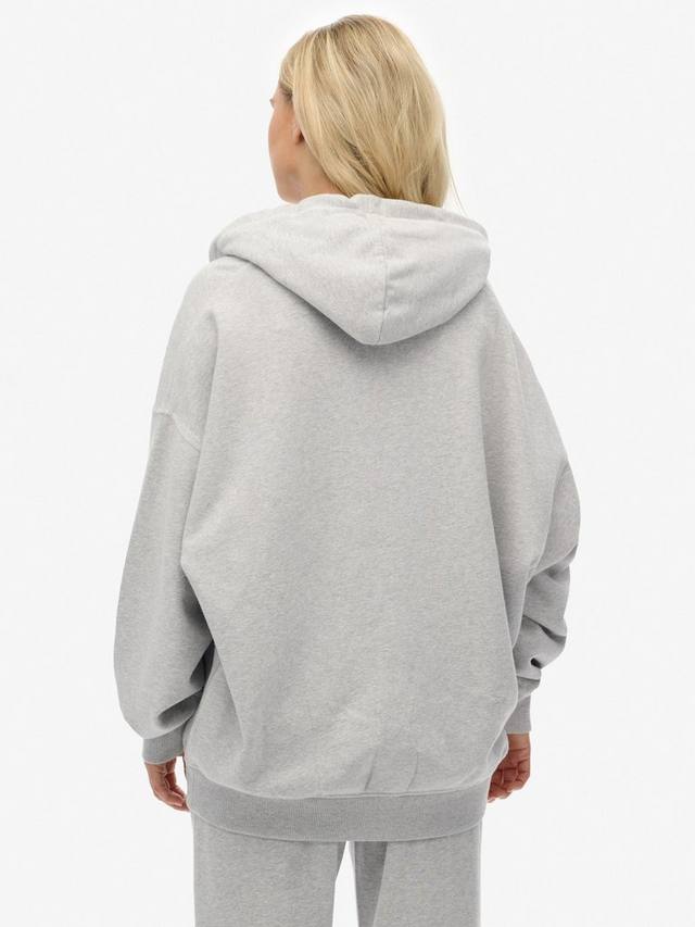 Свободная толстовка с молнией Athletic Essentials Superdry, Glacier Grey Marl — фото 2