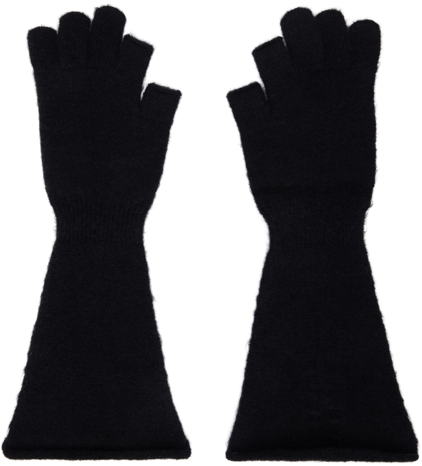 

Вязаные перчатки Porterville Alpaca Rick Owens, черный