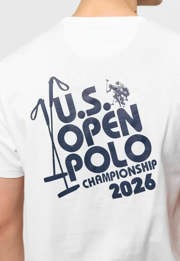 Футболка с принтом умдаики U.S. Polo Assn., White — фото 4