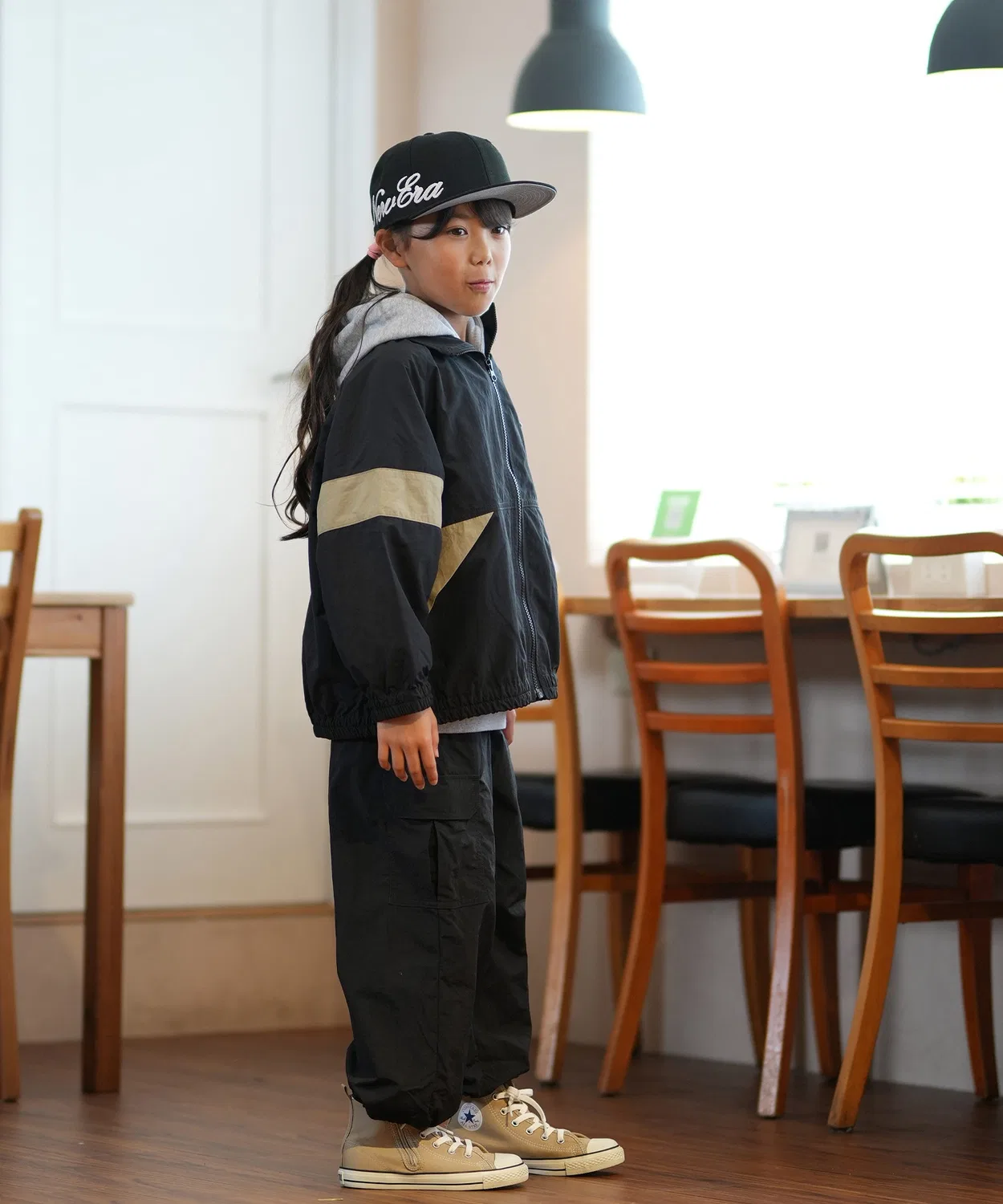 Детская куртка Dickies MS DK с цветовой блокировкой, бежевая — фото 4
