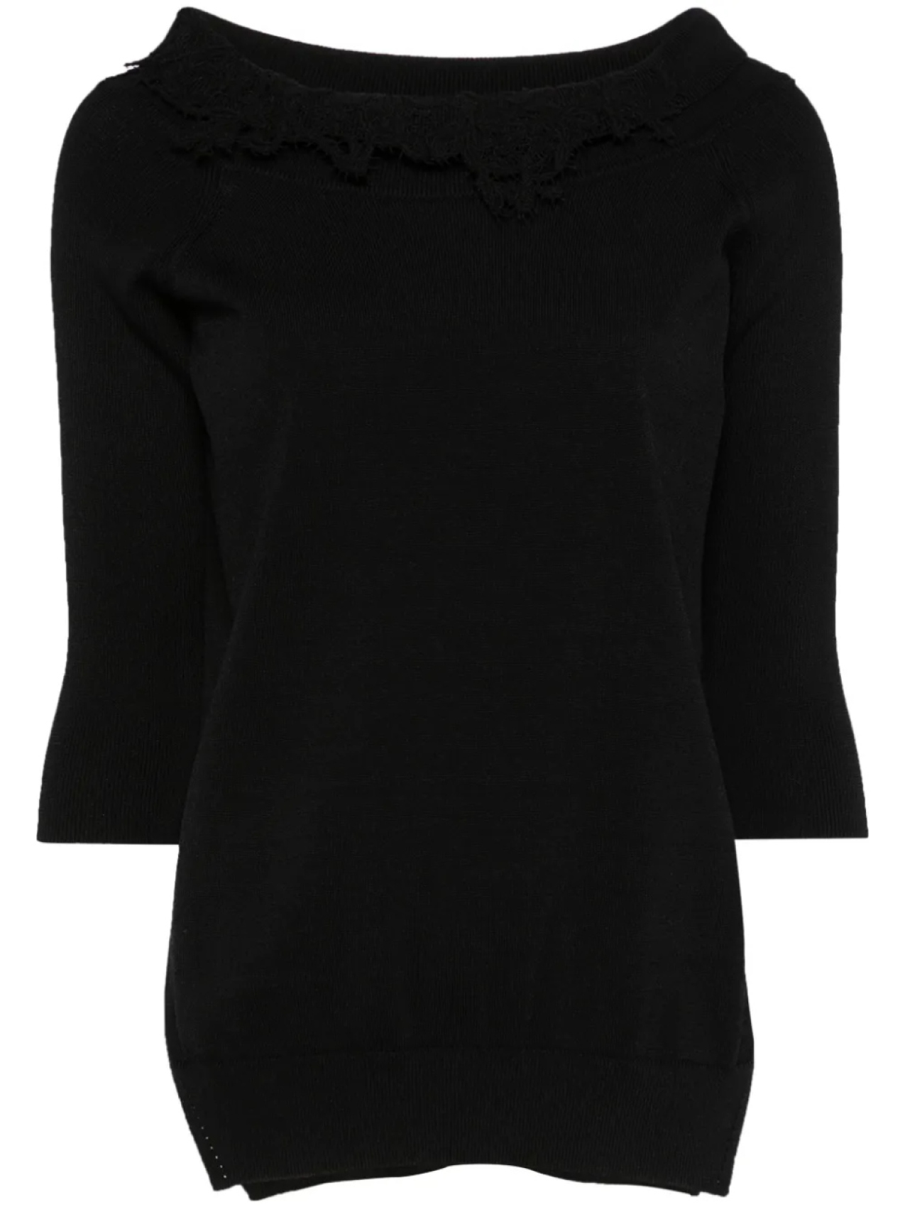 

Ermanno Scervino свитер с вышивкой, черный