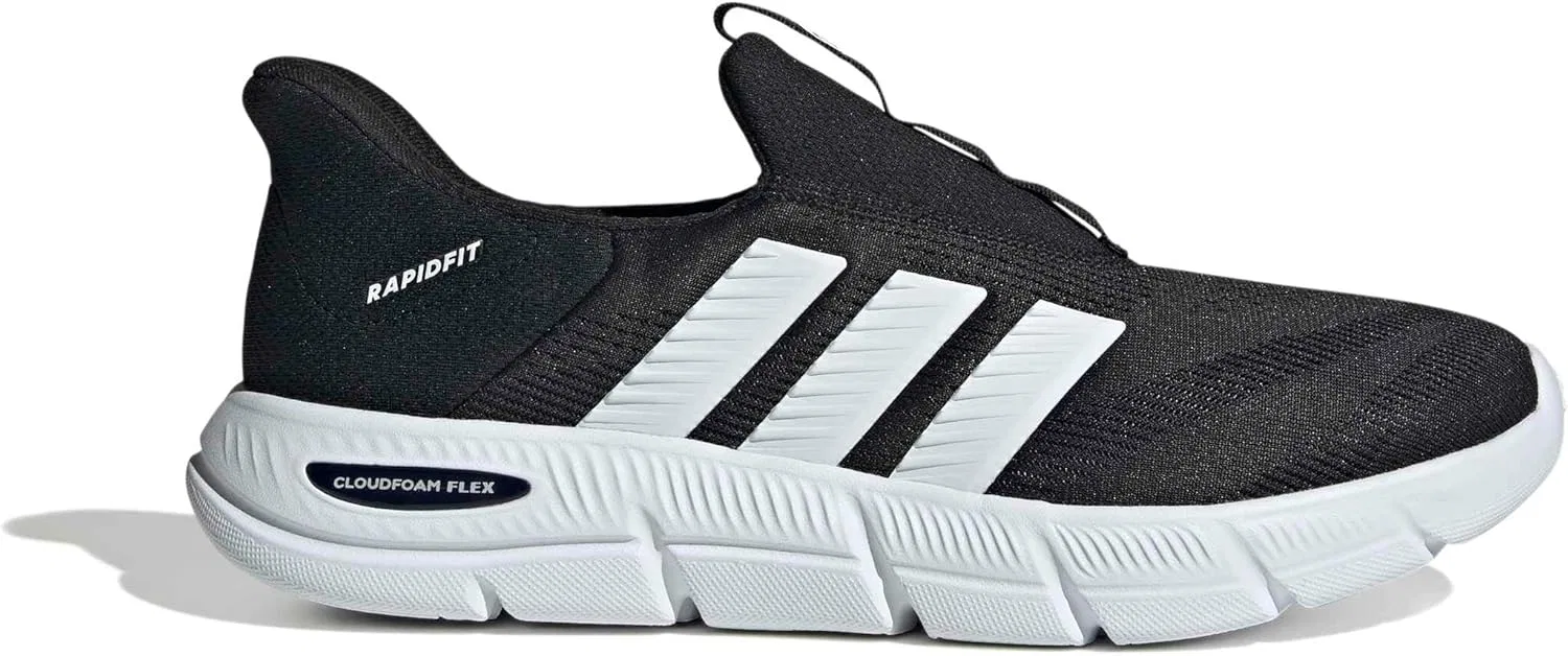 Мужские слипоны Adidas Cloudfoam Flex, Core Black Ftwr White Core Black — фото 2